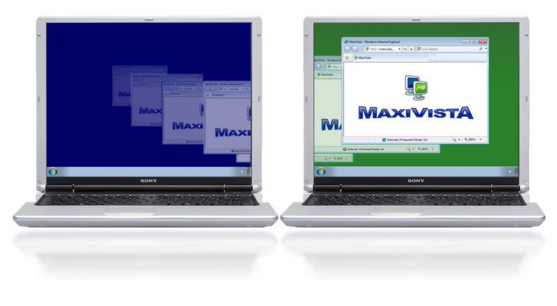 MaxiVista - Multi Monitor Software Screenshot